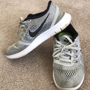 Gray and black Free Run Nike